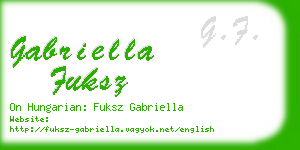 gabriella fuksz business card